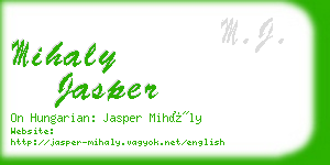 mihaly jasper business card